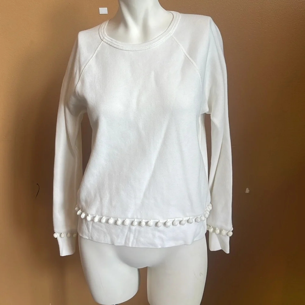 J.Crew Pom-pom sweatshirt Size XS